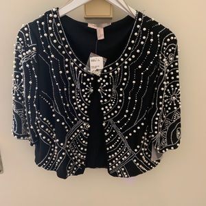 Forever21 black beaded jacket